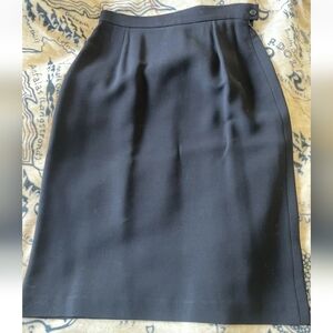 Max Mara Size 10 Black Skirt Made In Italy